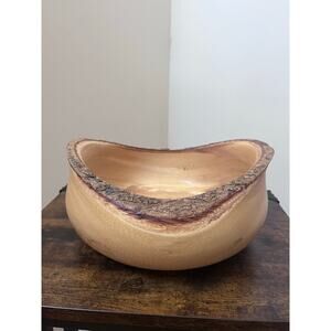 Lipper International 1094 Acacia Rustic Tulip Serving Bowl Size Medium